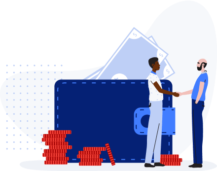 Graphic depicting acquiring sales leads from the Sales Department industry